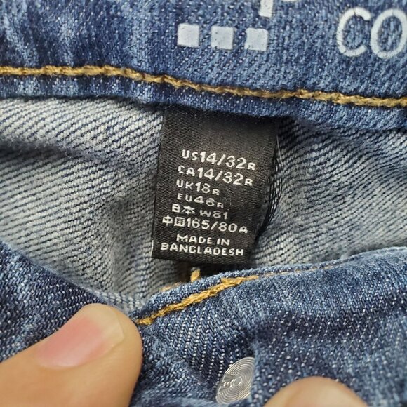 Gap Jeans Womens 14 Blue Boyfriend Fit Medium Wash Denim Stretch Relaxed Casual - Picture 3 of 13